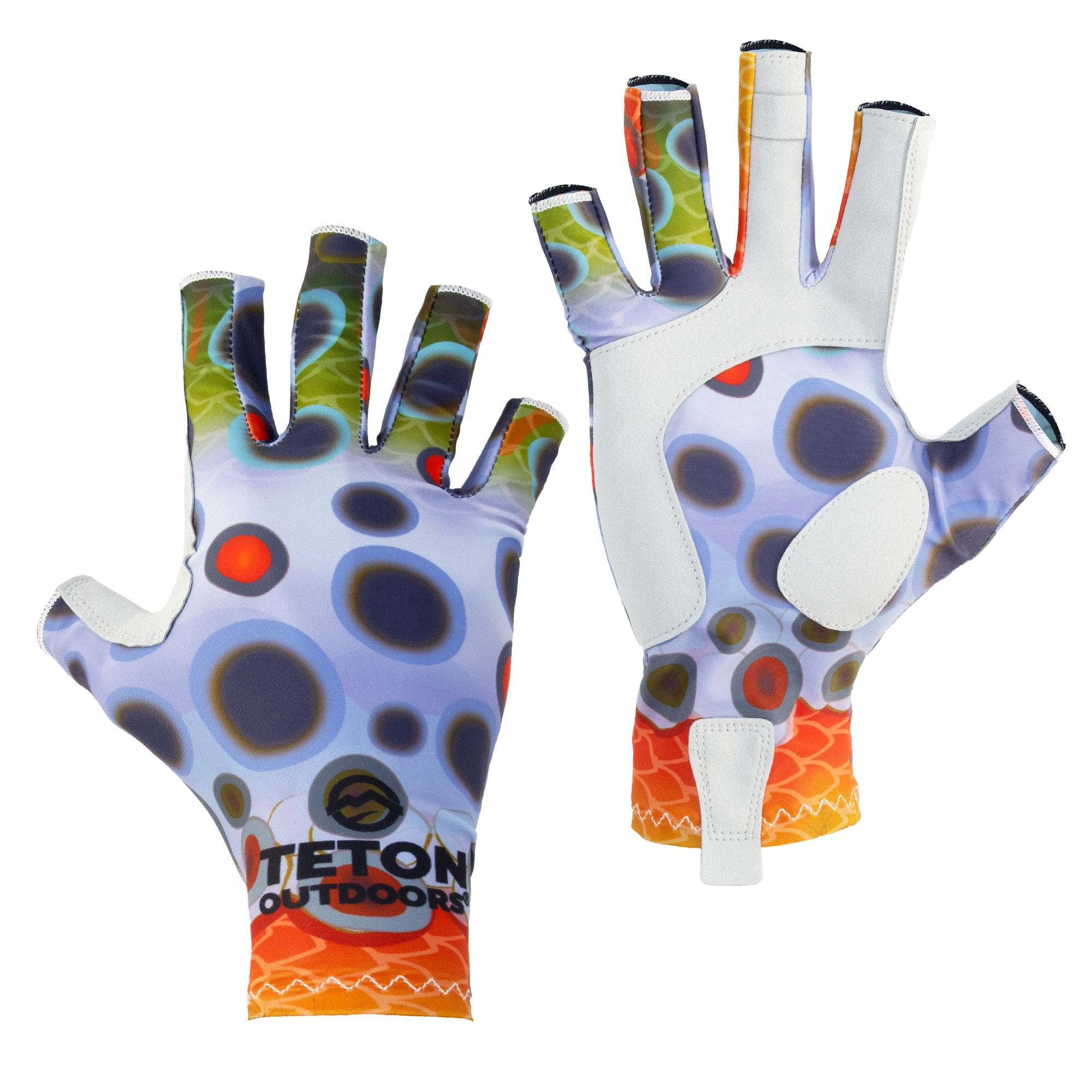 Wind river flyworks fly fishing sun glove breathable brown trout brook cutthroat golden cutthroat performance trout series UV protection SPF50 UPF50 simms orvis