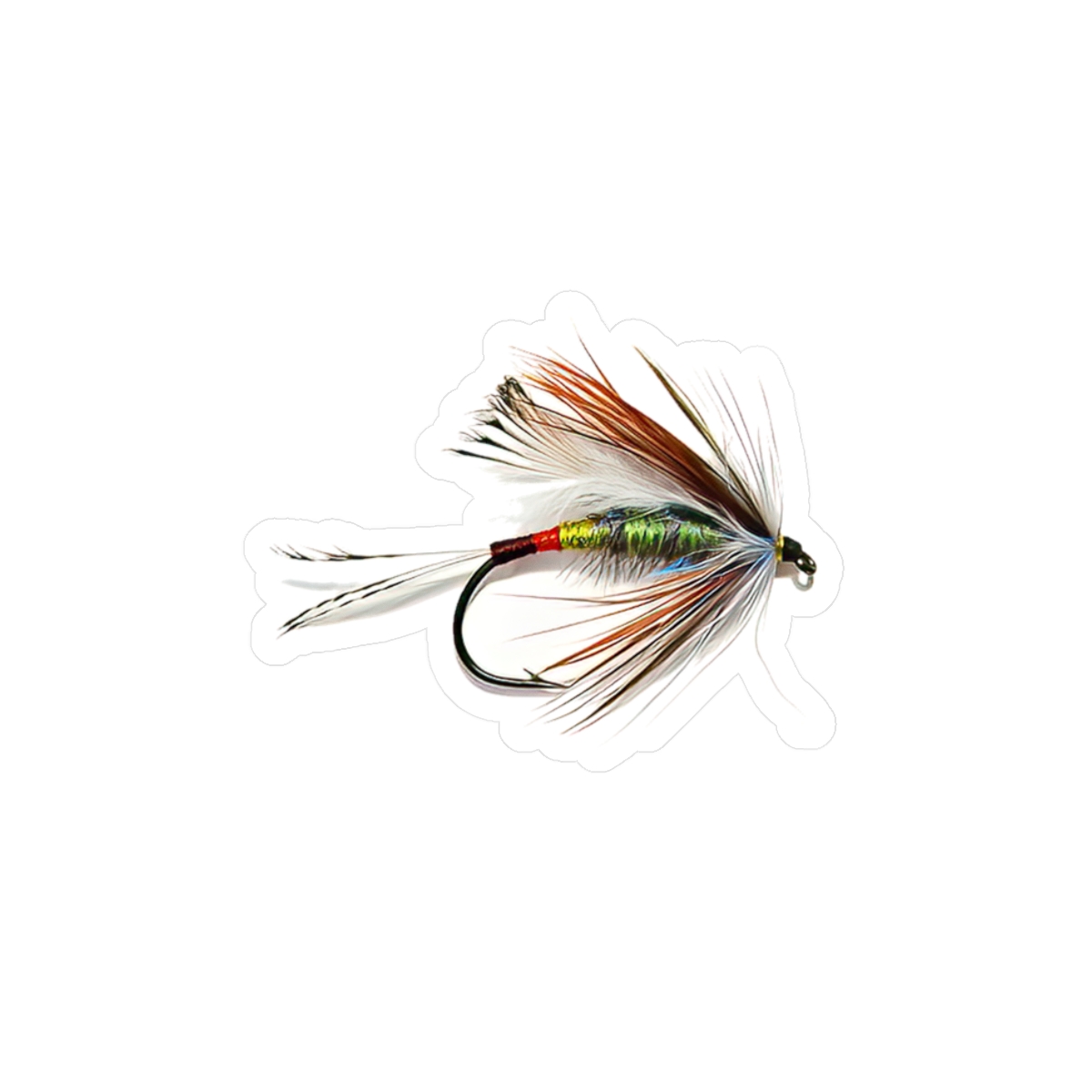 Colorful Adams Dry Fly Sticker - Great for the Fly Angler!!