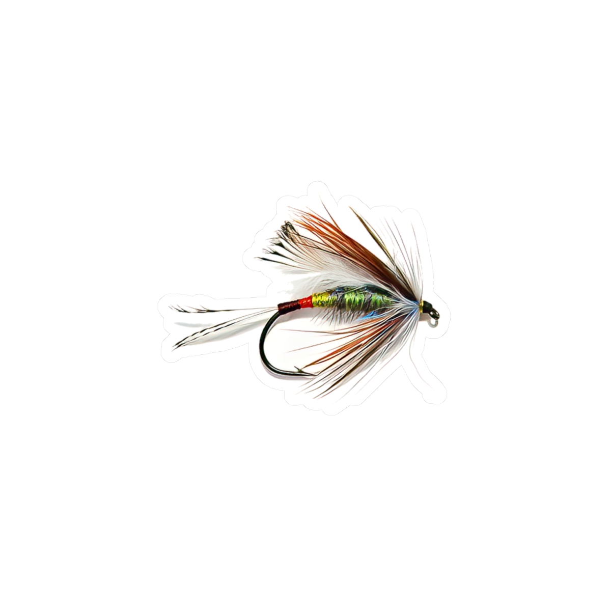 Colorful Adams Dry Fly Sticker - Great for the Fly Angler!!