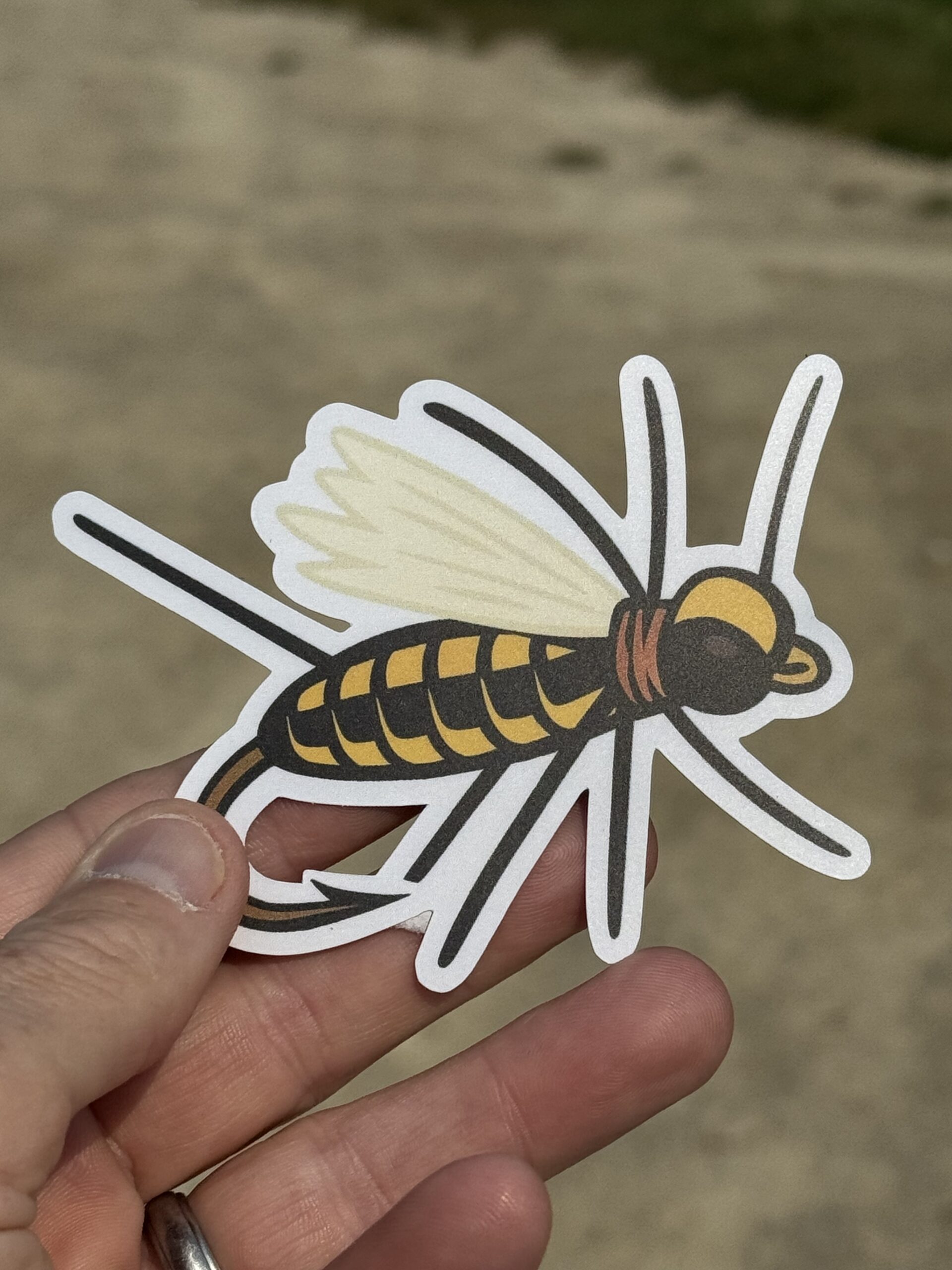 Chubby Chernobyl Vinyl Fly Fishing Sticker, Great for Tumbler, Yeti, Laptop, Bumper, Great Gift for the Fly Angler or Keep Yourself